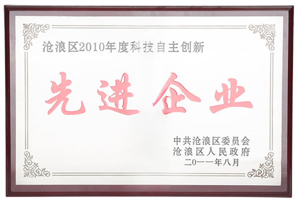 2010科技自主创新先进企业